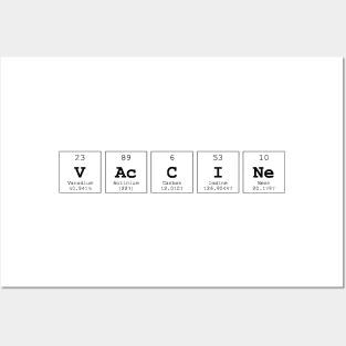 Vaccine Periodic Table Science Print Posters and Art